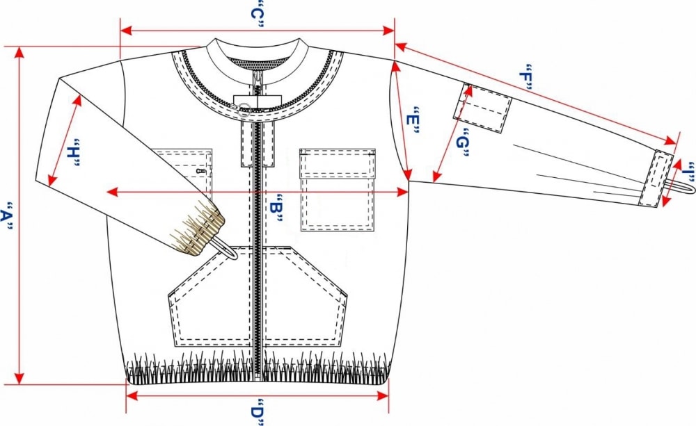 guida alle taglie giubbotto astronauta professional ventilato