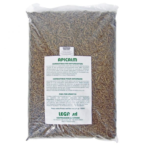 ## 🖼️ **ALT immagine in evidenza** **APICALM combustibile vegetale per affumicatori – sacco da 15 kg, naturale, a lenta combustione, ideale per l’uso prolungato in apiario**
