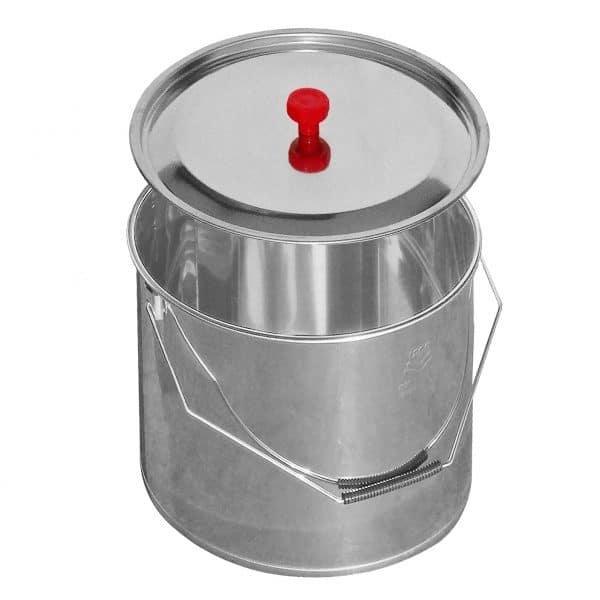Secchio sottosmielatore da 25 kg con manico e coperchio
