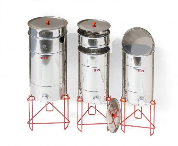Filtro a tutto diametro in acciaio inox per maturatore da 200 kg