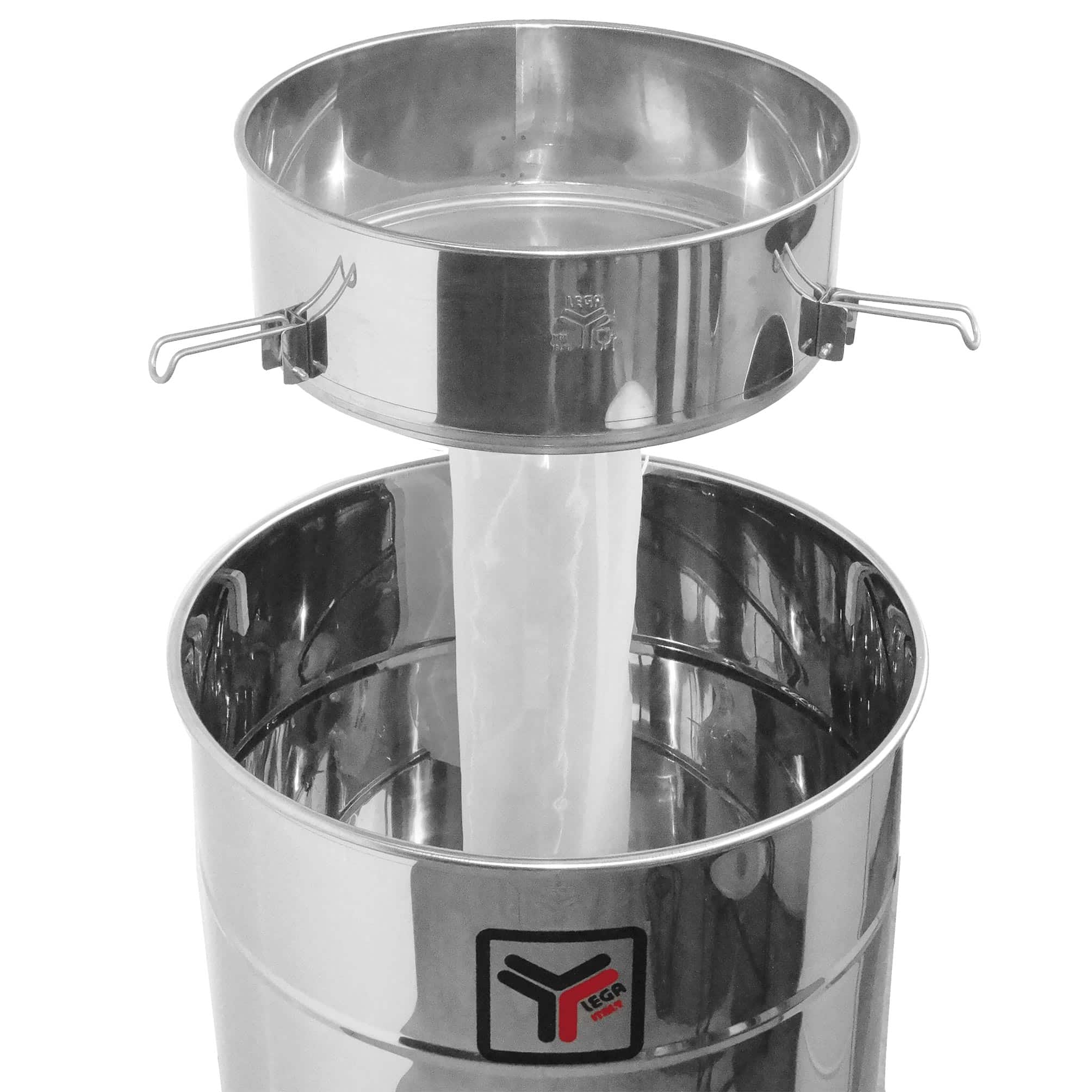 Filtro a tramoggia in acciaio inox con sacco in nylon – per maturatori da 50 e 100 kg, filtrazione efficace e spedizione con assicurazione inclusa