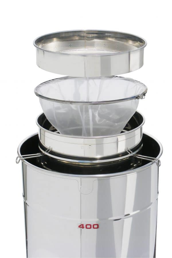 Filtro Doppio Inox Grande – Con Sacco in Nylon e Prefiltro