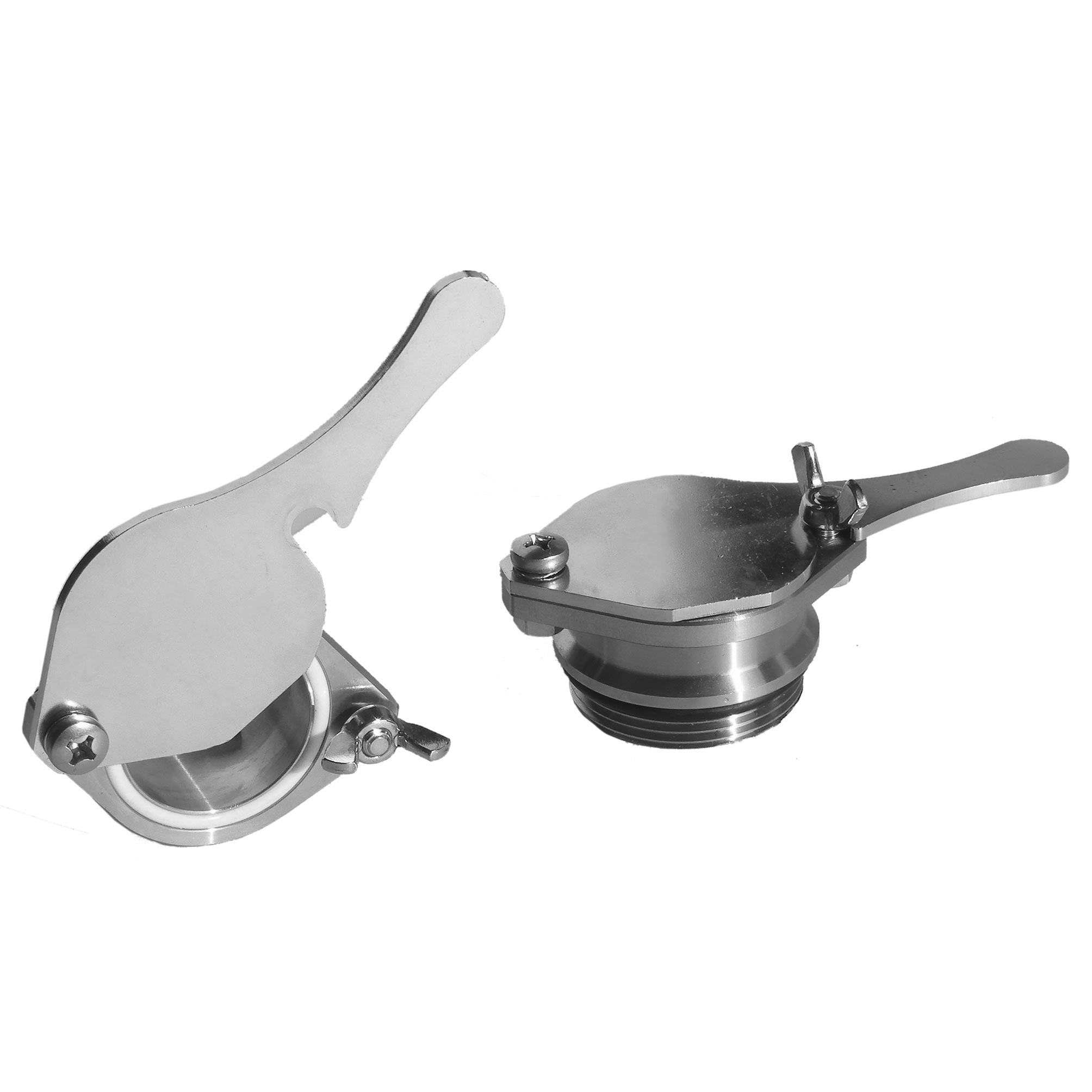 Rubinetto a taglio in acciaio inox Ø 40 mm – solo corpo per maturatori e contenitori apistici