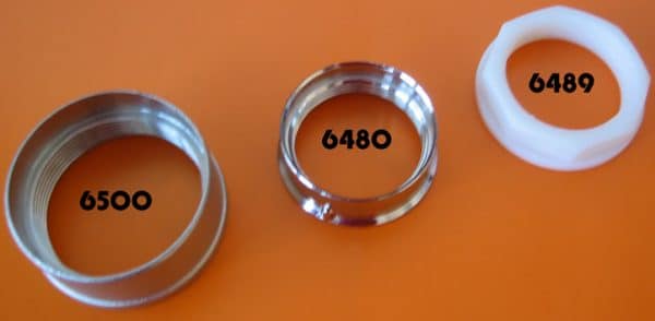 Ghiera in poliamide 1”½ per rubinetto Ø 40 mm – robusta e resistente per maturatori e contenitori di miele