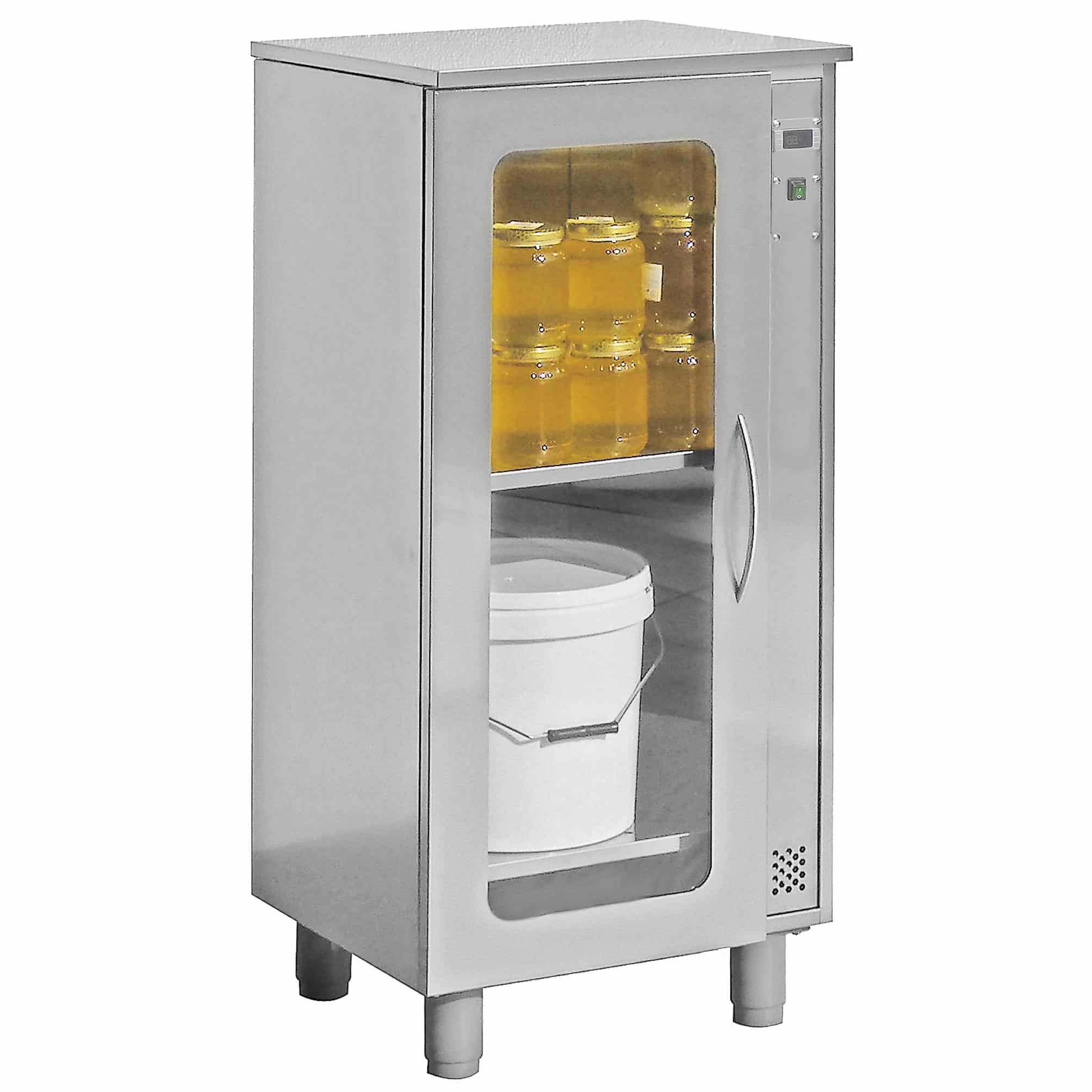 Armadietto fondimiele in acciaio inox per sciogliere miele cristallizzato – professionale con termostato digitale