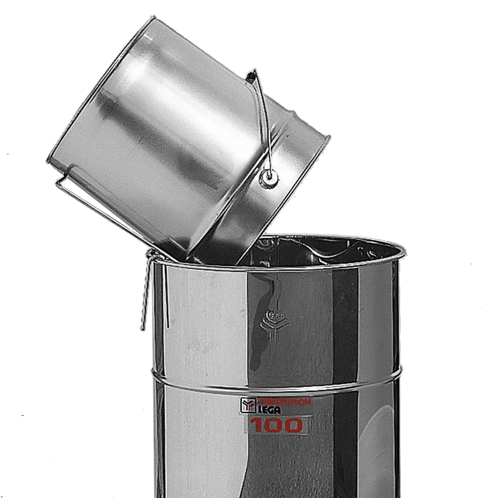 Sgocciolatoio in acciaio inox per latta – adattabile a qualsiasi recipiente, ideale per il travaso igienico e sicuro del miele