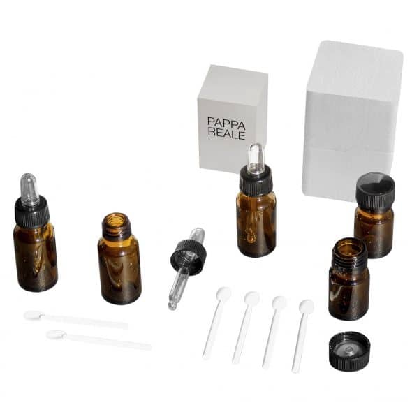 Vasetto in vetro giallo da 10 gr con tappo a vite – ideale per pappa reale, elegante e sicuro per uso alimentare