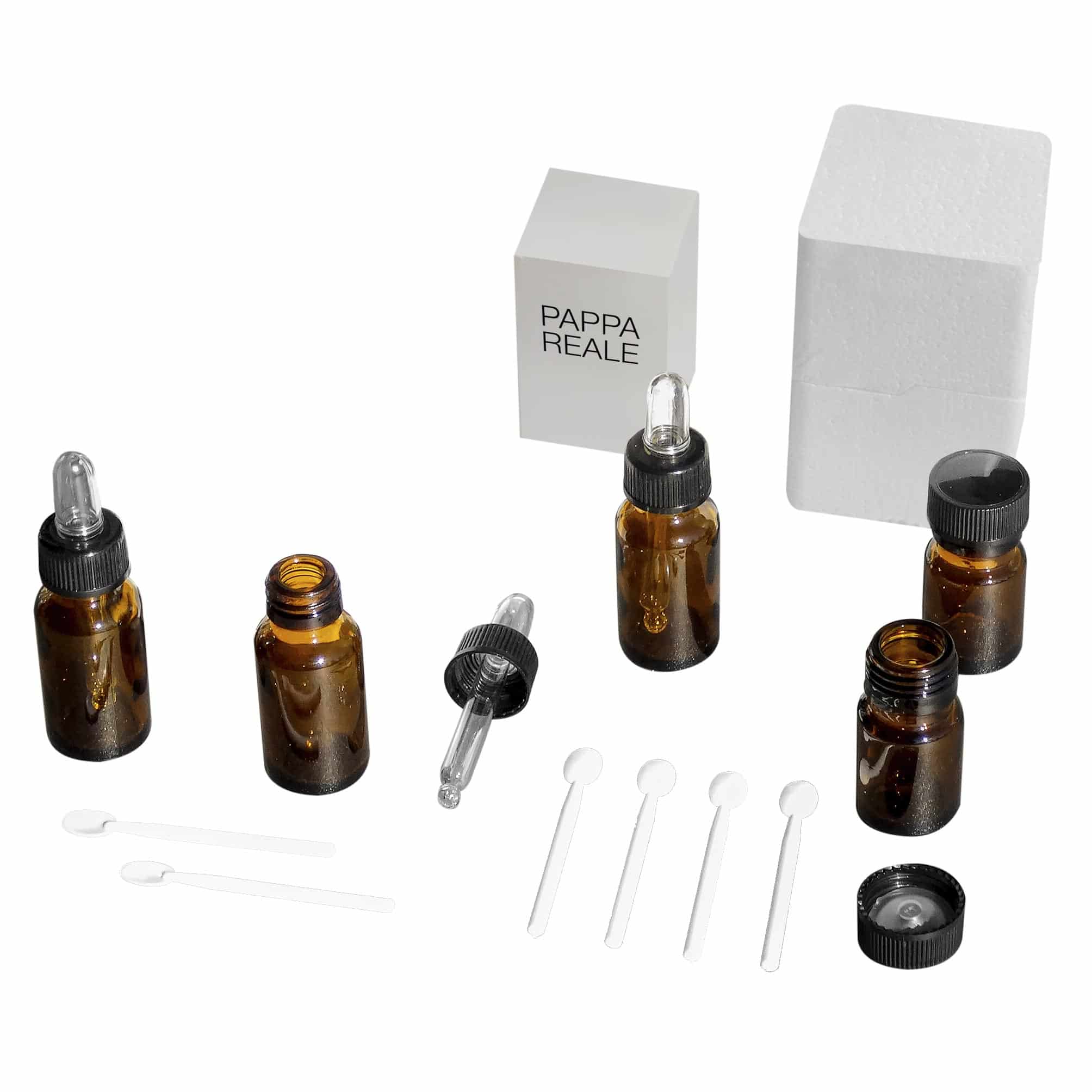 Vasetto in vetro giallo da 10 gr con tappo a vite – ideale per pappa reale, elegante e sicuro per uso alimentare