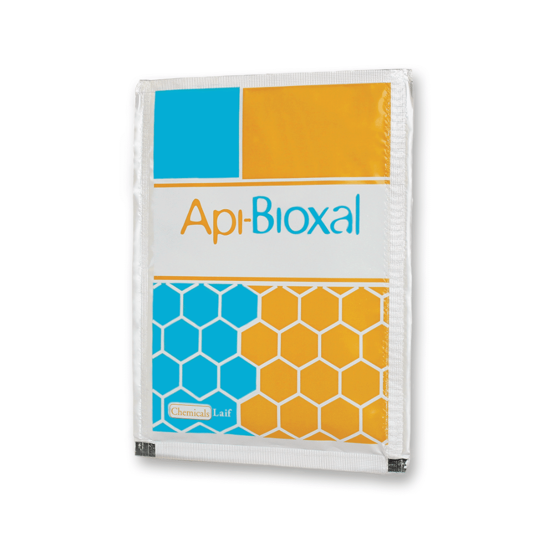 Confezione Api-Bioxal a base di acido ossalico per trattamento naturale antivarroa