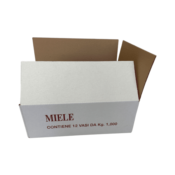 Scatola cartone per 12 vasi miele da 1 kg