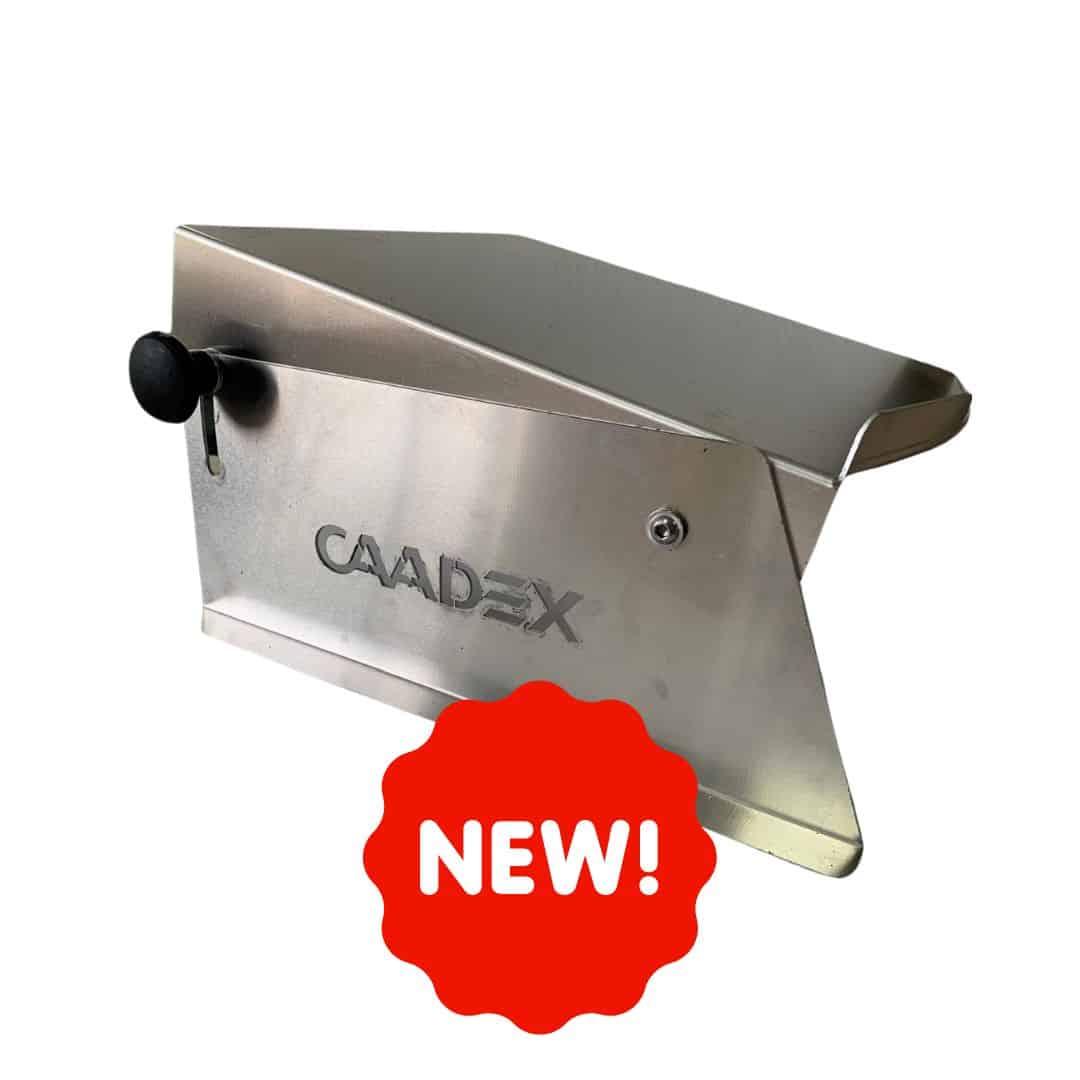 Supporto inclinabile CAADEX CAMB per contenitori miele CAMCS da 28, 35 e 50 kg – regolabile, in alluminio certificato CE